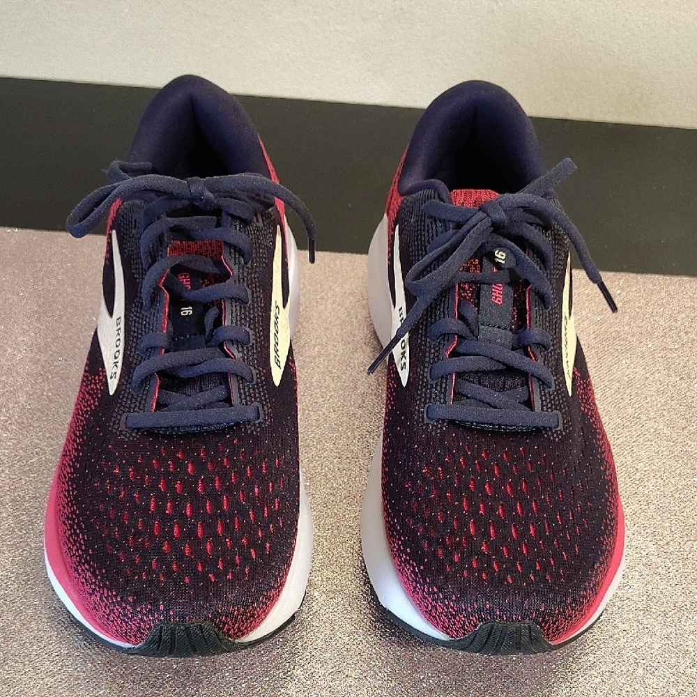 Brooks Ghost 16 Running Shoes Women's Size 10.5 Blue Pink White Peacoat    49 - Picture 4 of 16
